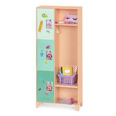 Our Generation  18-Inch Doll Accessories  School Locker  Classroom Supplies  Pretend Play  3+ Years  Classroom Cool Locker Set