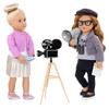 Our Generation 18" Doll Accessories - Story Starter ~ Camera's Rolling! Playset ~ Includes Pretend Camera, Tripod, VIP Pass, Clapperboard, Script and Speakerphone view 3