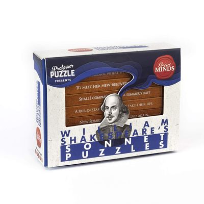 Great Minds Shakespeares Sonnet 3D Brain Teaser Puzzle
