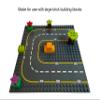 Apostrophe Games Large Building Blocks Road Base Plates Compatible with Large Building Blocks  8Pcs Straight and Curved Road Construction Blocks  7.5 x 7.5 Inch Street Baseplates, STEM Learning view 4