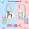 BOBXIN Play Sink with Running Water, Kids Play Kitchen Toy Sink Electric Dishwasher, Pretend Role Play Kitchen Toys Set with Upgraded Working Faucet and Dishes Playset for Toddlers Girls Boys view 2