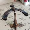 BESPORTBLE Balance Bird Alloy Balance Toy Self Balancing Eagle Eiffel Tower Model DIY Tabletop Decoration for Home Office 12.5x9.5x11cm (Red Wine) view 2