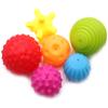 DOPHYRANIX 6 Pack Sensory Balls Set - Spray Water Toy for Baby & Kids, Soft & Textured Balls Develop Baby's Tactile Senses view 2