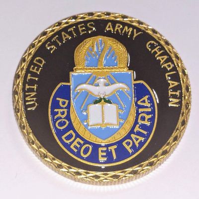 Army Chaplain Military Challenge Art Coin