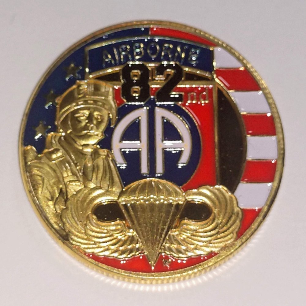 82nd Airborne Division Military Small Challenge Art Coin