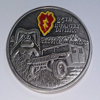 25th Infantry Division Tropic Lightning Military Challenge Art Coin
