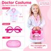 GINMIC Doctor Kit for Toddlers 3-5, 22 Pieces Pretend Play Doctor Set with Halloween Role Play Doctor Costume and Carry Case for Toddlers and Kids, Medical Dr Kit Toys for Girl Age 3 4 5 6 7 Year Old view 3