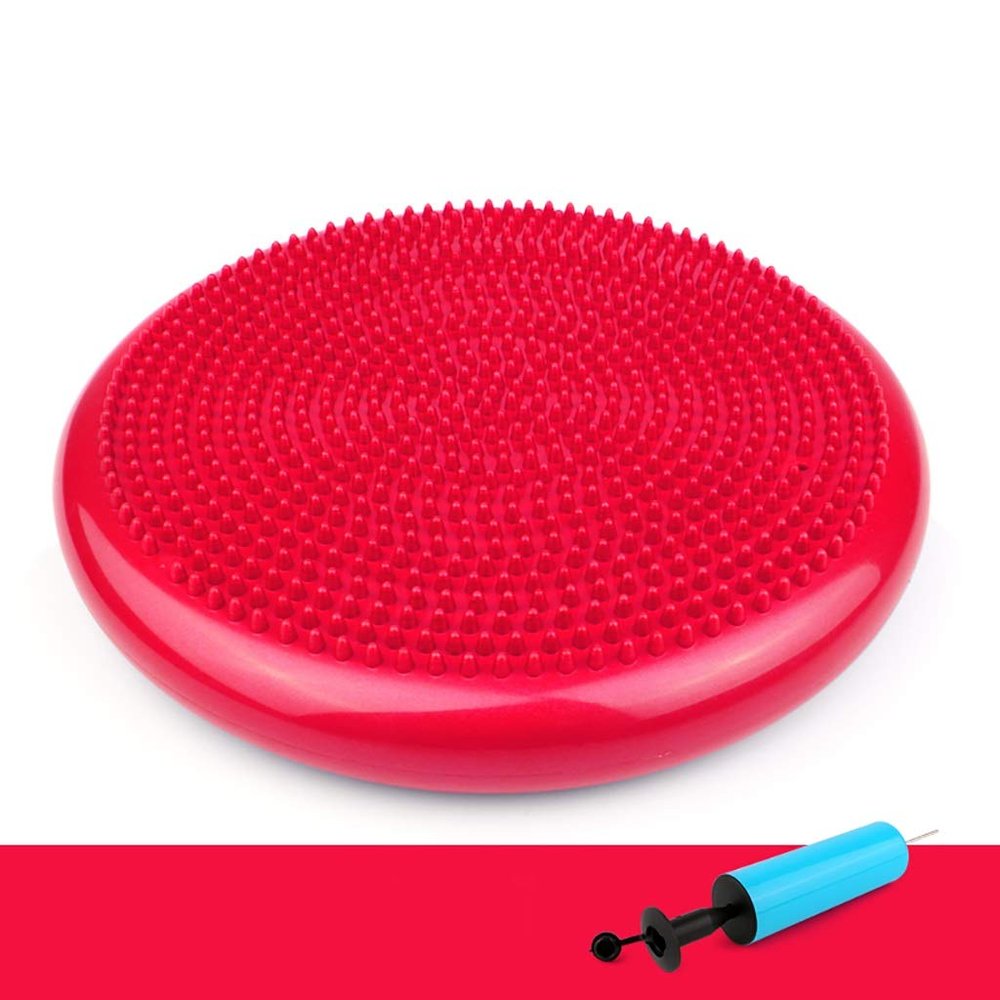 SH-PH Balance Cushion, Inflatable Anti-Slip Stability Board for Physio, Posture & Fitness, Extra Thick Wobble Cushion (Diameter: 34 Cm / 13.4 Inches) Balance Board Fidget Cushion for Adults Kids