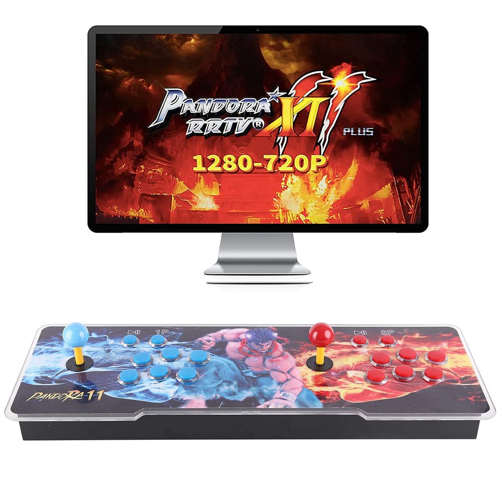 30000 Games in 1 Arcade Game Console ,Pandora Treasure 3D Double Stick,30000 Classic Arcade Game,Search Games, Support 3D,Favorite List, 4 Players Online,1280X720 Full HD Video