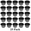 3 5/8 Black Jumbo Cup Boat RV Car Truck Poker Pool Table Sofa Inserts Large Size - 25 Pack (25) view 2