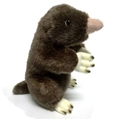 TAMMYFLYFLY 19cm Soft Male Ant Mouse Lifelike Mole Plush Toy Cute for Birthday Gift boy Girls Or Party