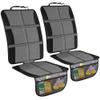 2 Pack Large Car Seat Protectors for Child & Baby, Thick Padding Waterproof, Auto Vehicle Leather Seats & Dog Mat Cover Pads, Grey view 1