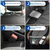 2 Pack Large Car Seat Protectors for Child & Baby, Thick Padding Waterproof, Auto Vehicle Leather Seats & Dog Mat Cover Pads, Grey view 4