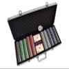 HAN'S DELTA Poker Chip Set 11.5 Gram for Texas Holdem, Blackjack, Casino Gambling with Aluminum Case, Cards, Dealer Button (Choose 300 or 500 Chips Set) (500 Chips Set) view 1