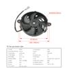 OTOM Universal Motorcycle Radiator Cooling Fan Oil Cooler Water Cooler Electric Fan 4inch 5inch for All Dirt Bike Motocross ATV (5 Inches) view 2