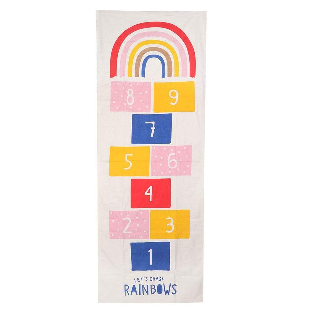 Hopscotch Rug Play Space & Room Decor Floor Rug Carpet, Kid s Floor Play Mat for Bedroom, Nursery, Classroom, Sturdy Girls & Boys