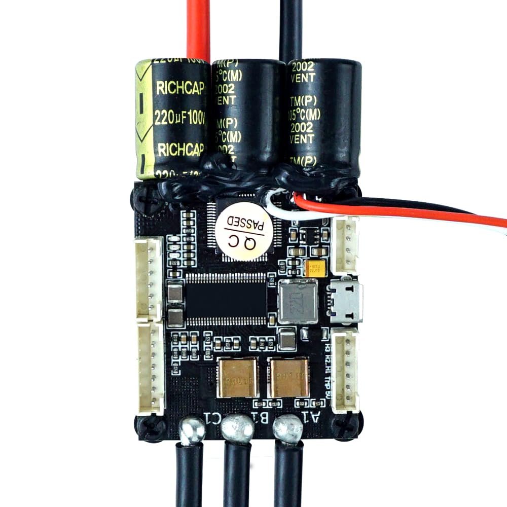 FLIPSKY Electric Speed Controller for Skateboard Mini FSESC4.20 50A Base on ESC 4.12 with Aluminum Anodized Heat Sink 12s esc