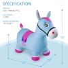 INPANY Bouncy Horse Hopper Toys, Toddlers Bouncing Farm Animals, Inflatable Jumping Hopping Horse, Ride on Rubber Bouncer for Kids, Outdoor Indoor Cool Birthday Gifts for 2 3 4 Year Old Girl Boy view 3