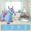 INPANY Bouncy Horse Hopper Toys, Toddlers Bouncing Farm Animals, Inflatable Jumping Hopping Horse, Ride on Rubber Bouncer for Kids, Outdoor Indoor Cool Birthday Gifts for 2 3 4 Year Old Girl Boy view 4