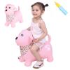 INPANY Bouncy Dog Hopper for Toddlers-Hopping/Bouncing/Bounce Hoppers, Jumping Toys, Inflatable Ride-on Animal Toy for Kids/Boys/Girls 2, 3, 4, 5 Years Old Gifts(Pump Included) view 1