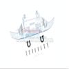 Aluminum Servo Forward Front Bumper + D-Rings For Traxxas TRX-6 Mercedes-Benz G63 (88096-4) - 15Pc Set Silver view 1
