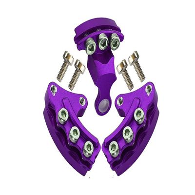GPM Kyosho Motorcycle NSR500 Upgrade Parts Aluminum Brake Rotor Mount - 3Pcs Set Purple