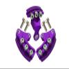 GPM Kyosho Motorcycle NSR500 Upgrade Parts Aluminum Brake Rotor Mount - 3Pcs Set Purple view 1