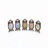 SXFSE Dollhouse Decoration Accessories, 1:12 Dollhouse Miniature Scene Model Mini Alarm Clock Play Toy 5 Pcs (Brass, 10 x 15 mm) view 1