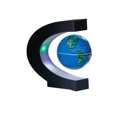 WHAT ON EARTH Levitating Desk Globe - Magnetic LED Lighted Floating Earth Figurine