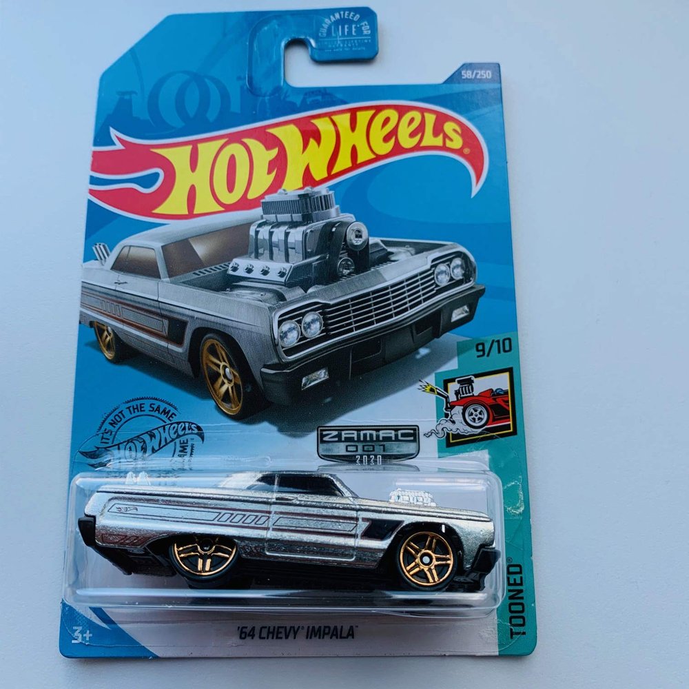Hot Wheels 2020 TOONED 9/10 '64 Chevy Impala ZAMAC