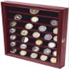 flag connections Military Challenge Coin Display Case Cabinet Rack Holder with Door.. view 2