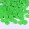 Coopay 1-1/5 inch Plastic Learning Counters Disks Bingo Chip Counting Discs Markers for Math Practice and Poker Chips Game Tokens, 200 Pieces(Green) view 2