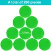 Coopay 1-1/5 inch Plastic Learning Counters Disks Bingo Chip Counting Discs Markers for Math Practice and Poker Chips Game Tokens, 200 Pieces(Green) view 3