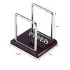Sixrun Newton's Cradle, Newton's Cradle Balance, Office Toy Metal Ball, Physics Toy, Teacher Toy, Steel Ball Toy, Metal Ball Pendulum, Balance Pendulum Magnetic Ball, Gift view 3