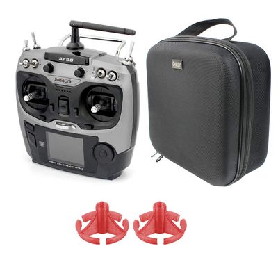 Radiolink AT9S with Portable Case Handbag Rocker Mount 2.4G 10CH Radio System DSSS FHSS Transmitter 9CH R9DS Receiver Controller S-BUS for RC Drone Quadcopter