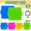 Oopsu 8 Pack Plastic Mathematical Manipulative Material Array Block Geo Board with 80 Latex Bands for Kids(4 Colors) view 2