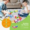 PicassoTiles 120pc Magnetic Tile Marble Run Set STEM Construction Toy with Track Building Blocks Educational Learning Compatible for Brain Development Creativity Coordination Kids Age 3 Plus PTG120 view 4