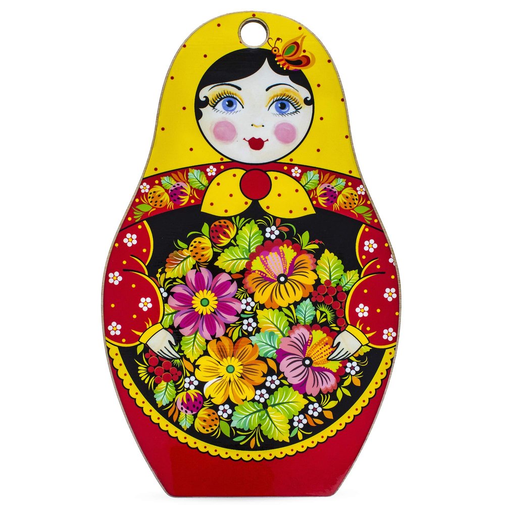 BestPysanky Matryoshka Doll Decorative Wooden Cutting Board