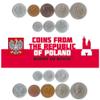 Set of 8 Coins from Poland. 10, 20, 50 GROSZY, 1, 2, 5, 10, 20 ZLOTYCH. 1957-1985 view 2