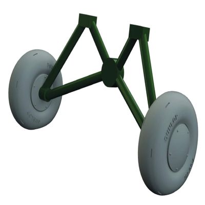 Eduard EDB648556 Brassin 1:48-Tiger Moth Wheels (Airfix)