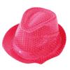 FIESTAS GUIRCA Neon Pink Sequins Gangster Hat view 3