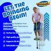 Geospace Jumparoo BOING! JR. Steel POGO STICK by Air Kicks, Small for Kids 50 to 90 Lbs - Active Play Outdoor Fun that Promotes Exercise & Balance Skills (Green) view 3