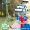 Geospace Jumparoo BOING! JR. Steel POGO STICK by Air Kicks, Small for Kids 50 to 90 Lbs - Active Play Outdoor Fun that Promotes Exercise & Balance Skills (Green) view 4