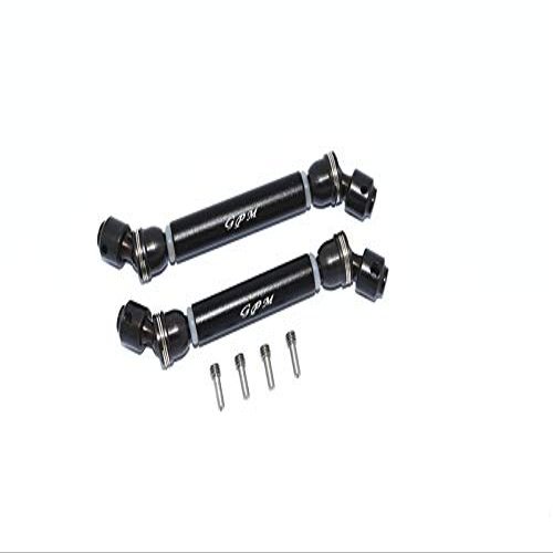 Axial SCX10 III AXI03007 Upgrade Parts Steel+Aluminum Front + Rear CVD Drive Shaft - 2Pc Set Black