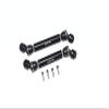 Axial SCX10 III AXI03007 Upgrade Parts Steel+Aluminum Front + Rear CVD Drive Shaft - 2Pc Set Black view 1