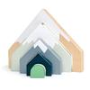 Tender Leaf Toys - Mountain Pass Stack - Stacking Train Tunnel Toy Set for Children - Develop Fine Motor Skills and Creativity for Age 3+ view 1
