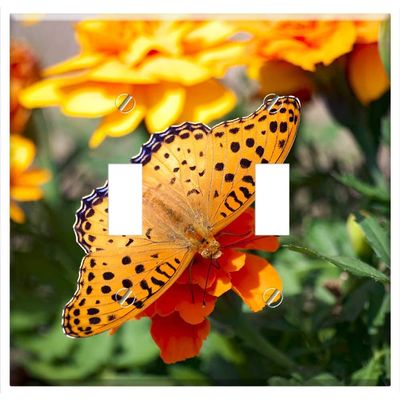 Switch Plate Double Toggle - Japan Saitama Butterfly Insect Natural Bug