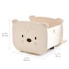 Tender Leaf Toys - Pull Along Bear Cart for Kids - Wooden Cart with Wheels for Moving Play Toys Books for Kids 3 Years+ view 4