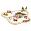 Tender Leaf Toys - Wild Pines Train Set - 95 Pieces Wooden Train & Bridge Set for Kids, Toddler Boys & Girls - Compatible with Most Toy Trains - Age 3+ view 1