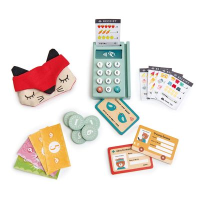 Tender Leaf Toys - Play Pay Pack - A Comprehensive Cash Register Play Set for Kids - Creative and Imaginative Fun Play for Age 3+